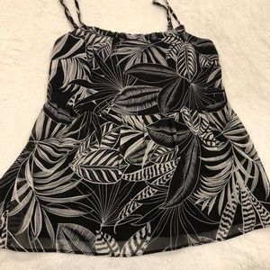 Banana Republic Tropical Leaf Tank Top